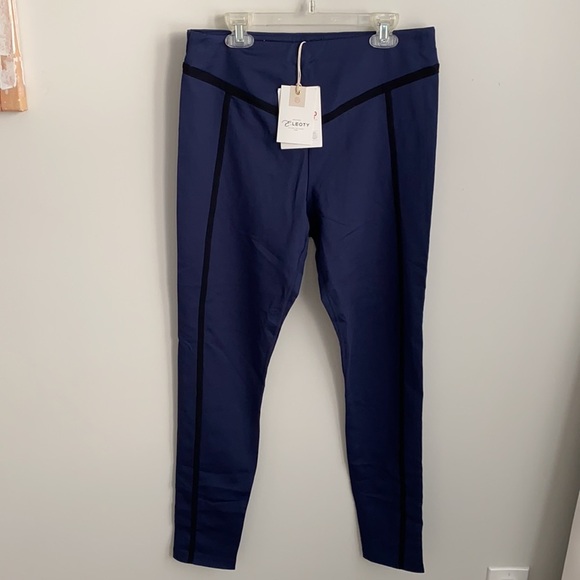 E. Leoty Corset Leggings Navy Black - Picture 3 of 10